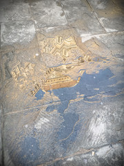 Reflection on the water of the Cathedral of florence
