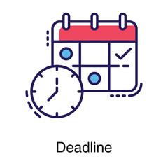  Deadline Reminder Vector