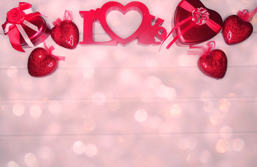gift box hearts decor for love valentine's day gift