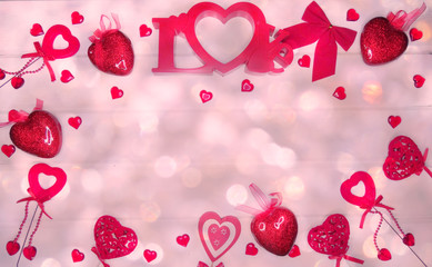 hearts decor for love valentine's day gift