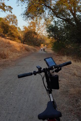 bicycle smartphone holder for gps on trail