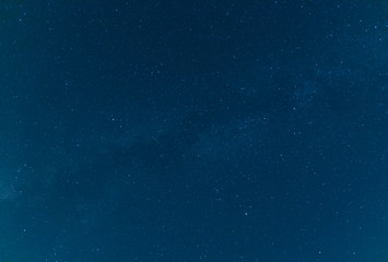 The sky and star in the mid night time.Night landscape and milky way.Universe and space background.