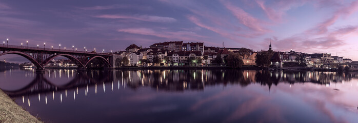 Naklejka premium Sunrise at Maribor