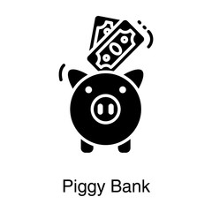 Piggy Bank Vector 