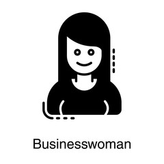 Obraz na płótnie Canvas Businesswoman Avatar Vector