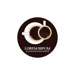 Creative and modern coffee logo design template vector eps for use restaurant business purpose