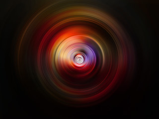 Abstract background of colorful spin radial blur.
