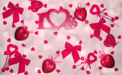 hearts decor for love valentine's day gift