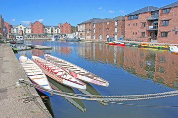 Naklejka premium Exeter Quay Canal Basin, Devon 