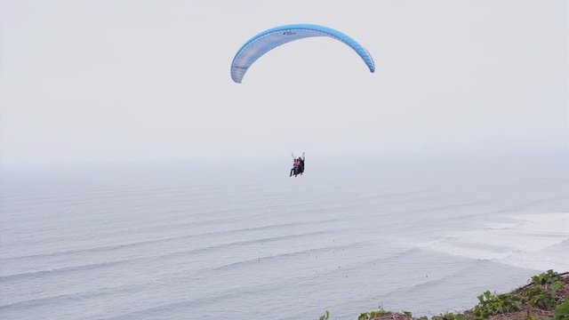 Paragliding in Miraflores, Lima, Peru