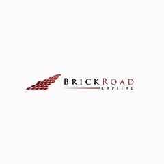 brick road logo design inspiration . footpath logo design template