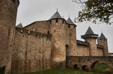Fototapeta na wymiar Château Comtal of the Citadel of Carcassonne. France