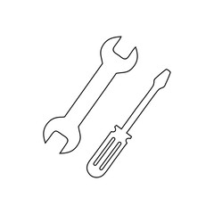 repair,repair tool,screwdriver icon vector design symbol