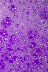 Close Up of Bath Water Bubbles Foam For Background In