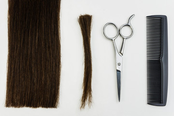 hair and scissors