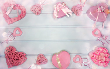 gift box hearts decor for love valentine's day gift