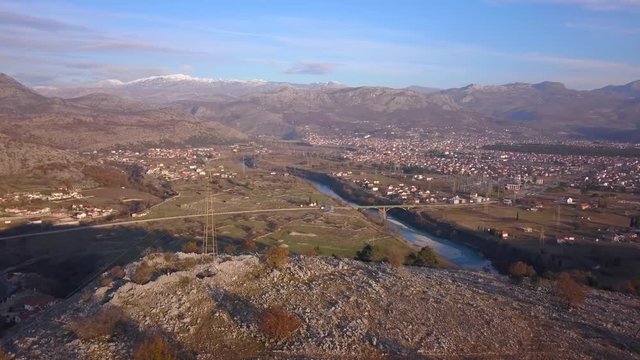 View of Doclea and Podgorica from Small Hill. Pogled na Duklju sa Malog Brda