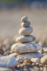 Fototapeta na wymiar Zen philosophy building balance