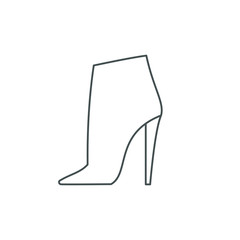 Female shoe. Elegant black slipper on while background. Vector illustration. Good for wrapping, print, wallpaper.