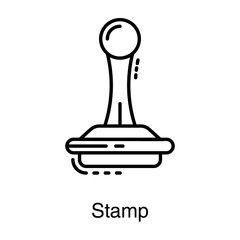  Stamp Line Vector