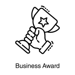  Business Award Trophy