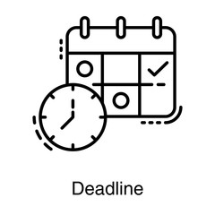  Deadline Reminder Vector