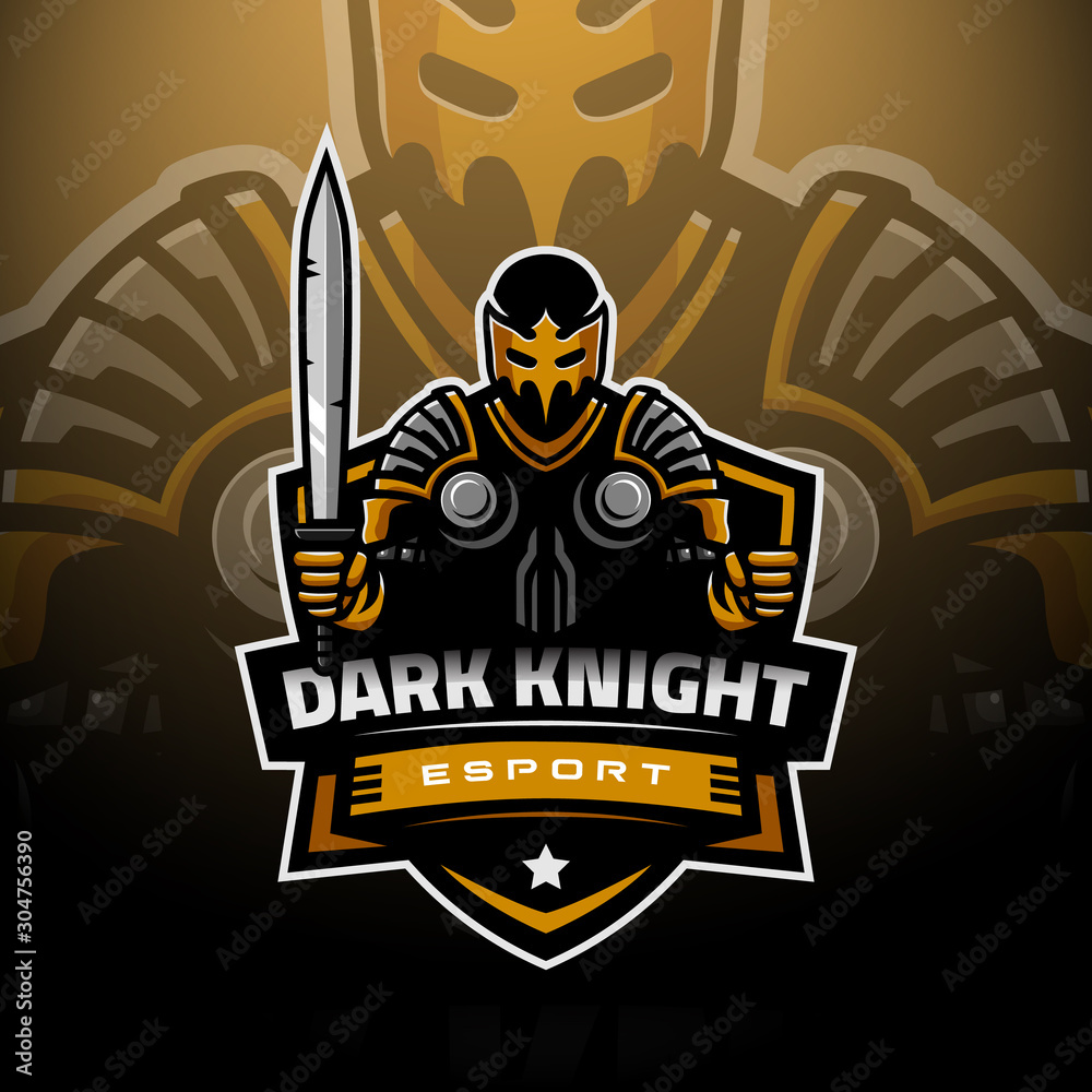 Wall mural the dark knight logo esport