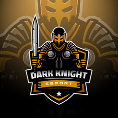 Fototapeta premium The dark knight logo esport