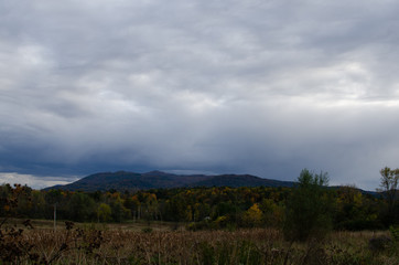Fototapeta na wymiar Vermont Foliage October Landscape 4