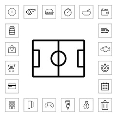 Football stadium icon illustration isolated vector sign symbol
