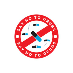 say no to drugs that are isolated with medical syringes