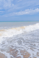 The sea shore at summer Sunny clear day in early summer