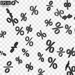 Falling Prices (black) / EPS10 Vector