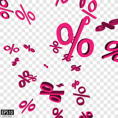 Falling Prices (pink) / EPS10 Vector