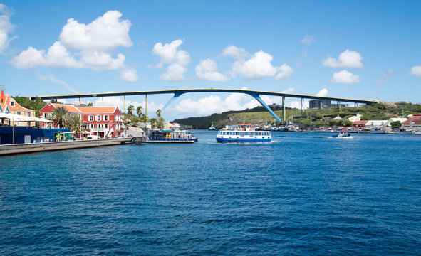 Curacao Island Bridge In Willemstad