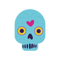 skull head mask painted icon