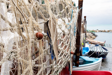 fishing nets and ropes