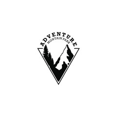 adventure with mountain view logo