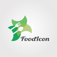 Food vector logo design, Restaurant icon, illustration element