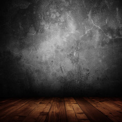 empty interior room with grunge wall