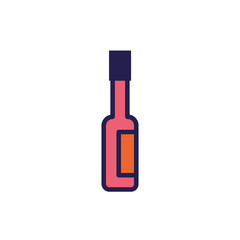 hot sauce bottle isolated icon