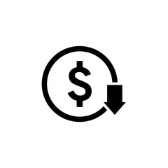 cost icon vector design symbol