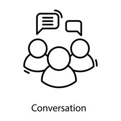  Conversation Line Vector
