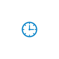 Fototapeta premium clock, time icon vector design symbol