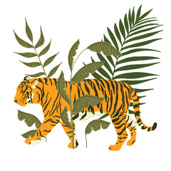 Jungle Leopard Tiger Leaf