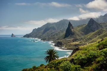 Fotobehang Noordkust van Tenerife, de grootste van de Canarische Eilanden © karlosxii