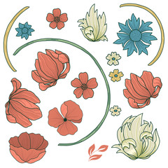 Flower Leaf colour  © Julia Dreams