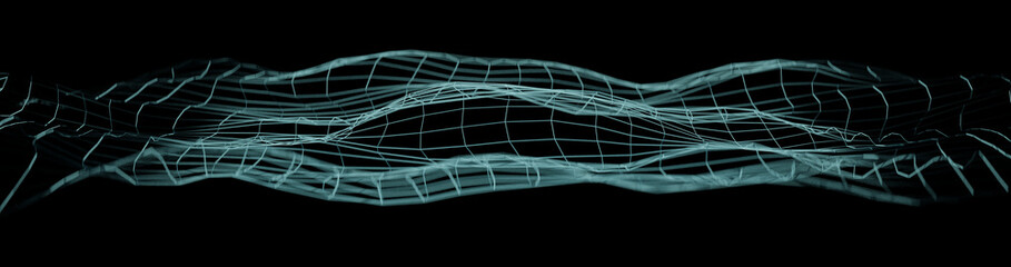 Music abstract equalizer showing sound waves 3d render illustration