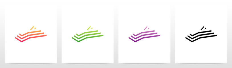 Steps On Letter Logo Design Y