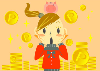 ポイント増量バナー　秋冬　女子